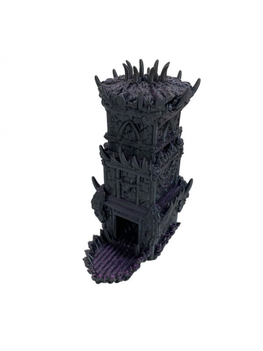 SC-105.67.585 3D Printed Dark Gray Orc Dice Tower Figurine