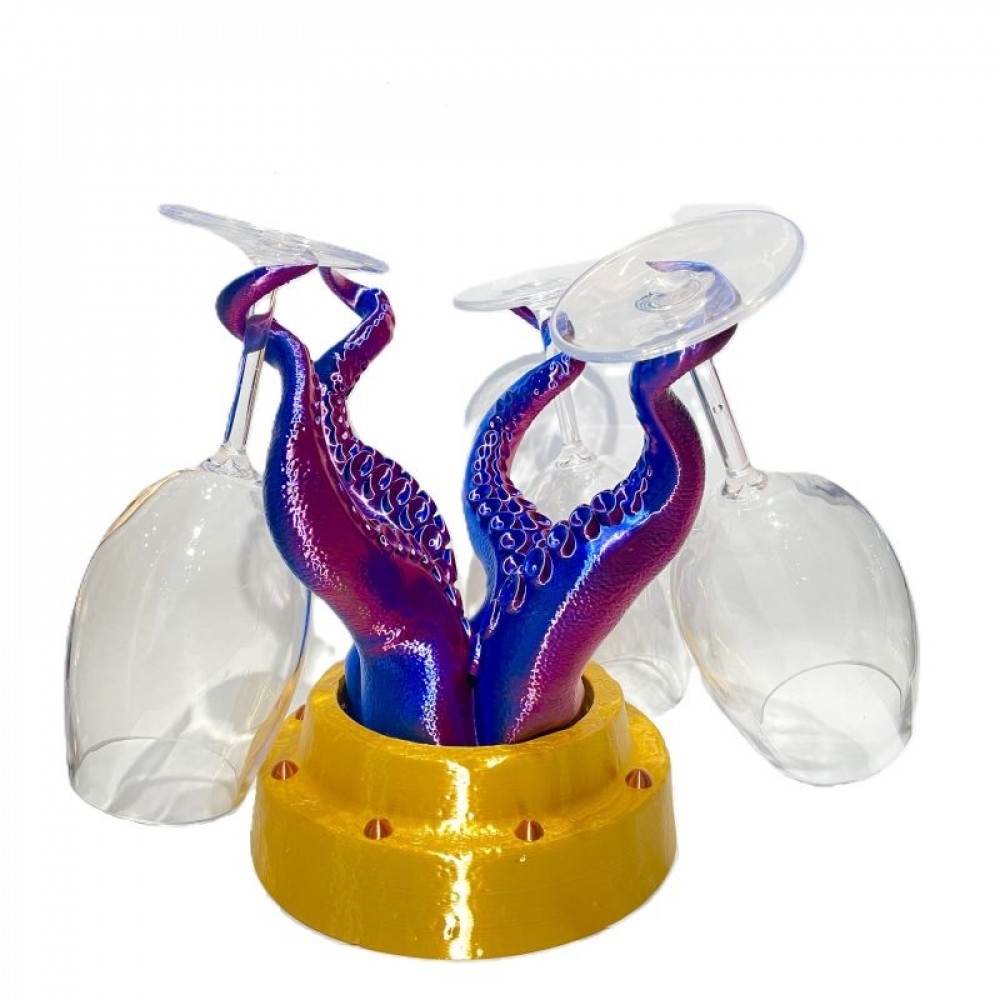 SC-105.84.846 3D Printed Octopus Arms Wine Glass Holder/ Stand