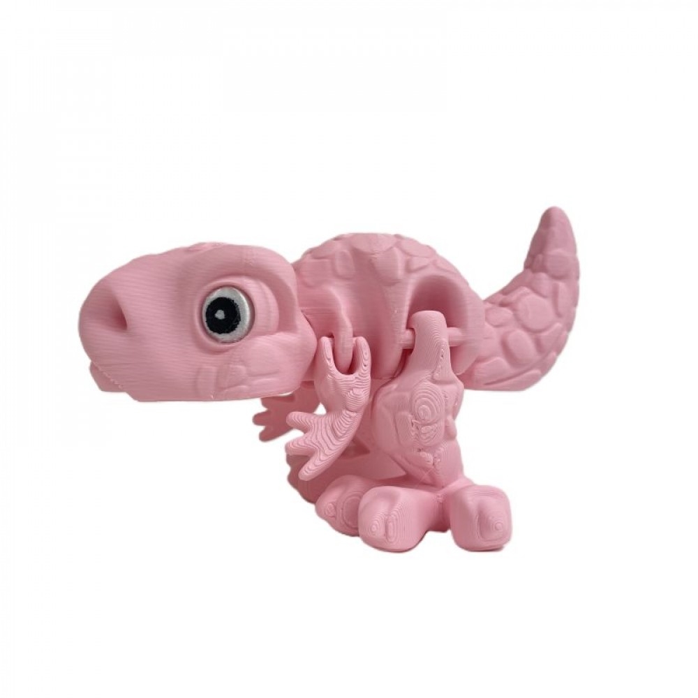 SC-105.75.728 3D Printed Pink Allosaurus Flexi Dinosaur Figurine