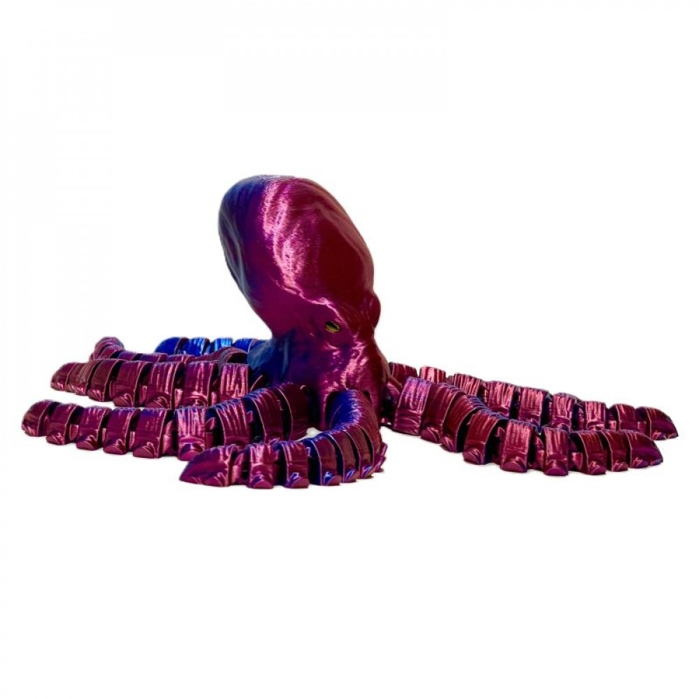 SC-105.85.987 3D Printed Purple And Blue Octopus Figurine
