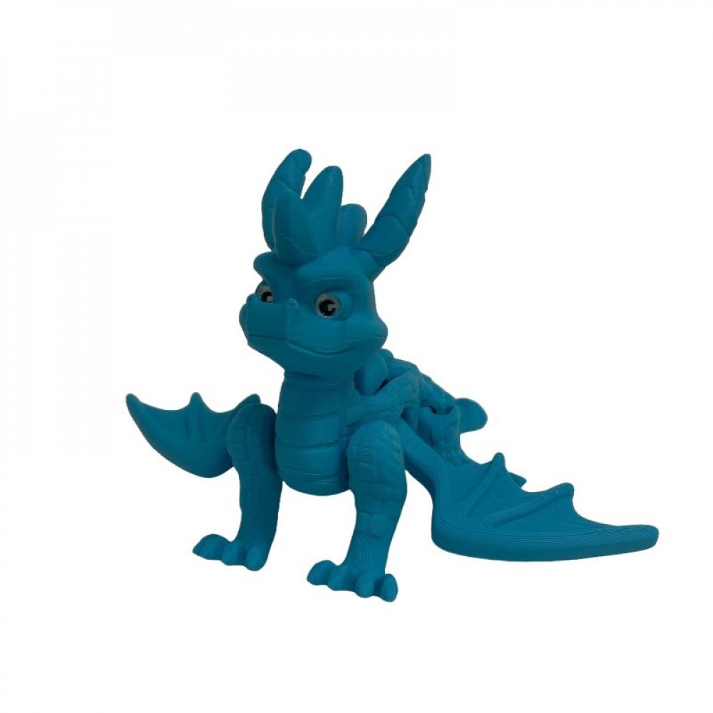 SC-105.75.745 3D Printed Blue Flying Dragon Figurine