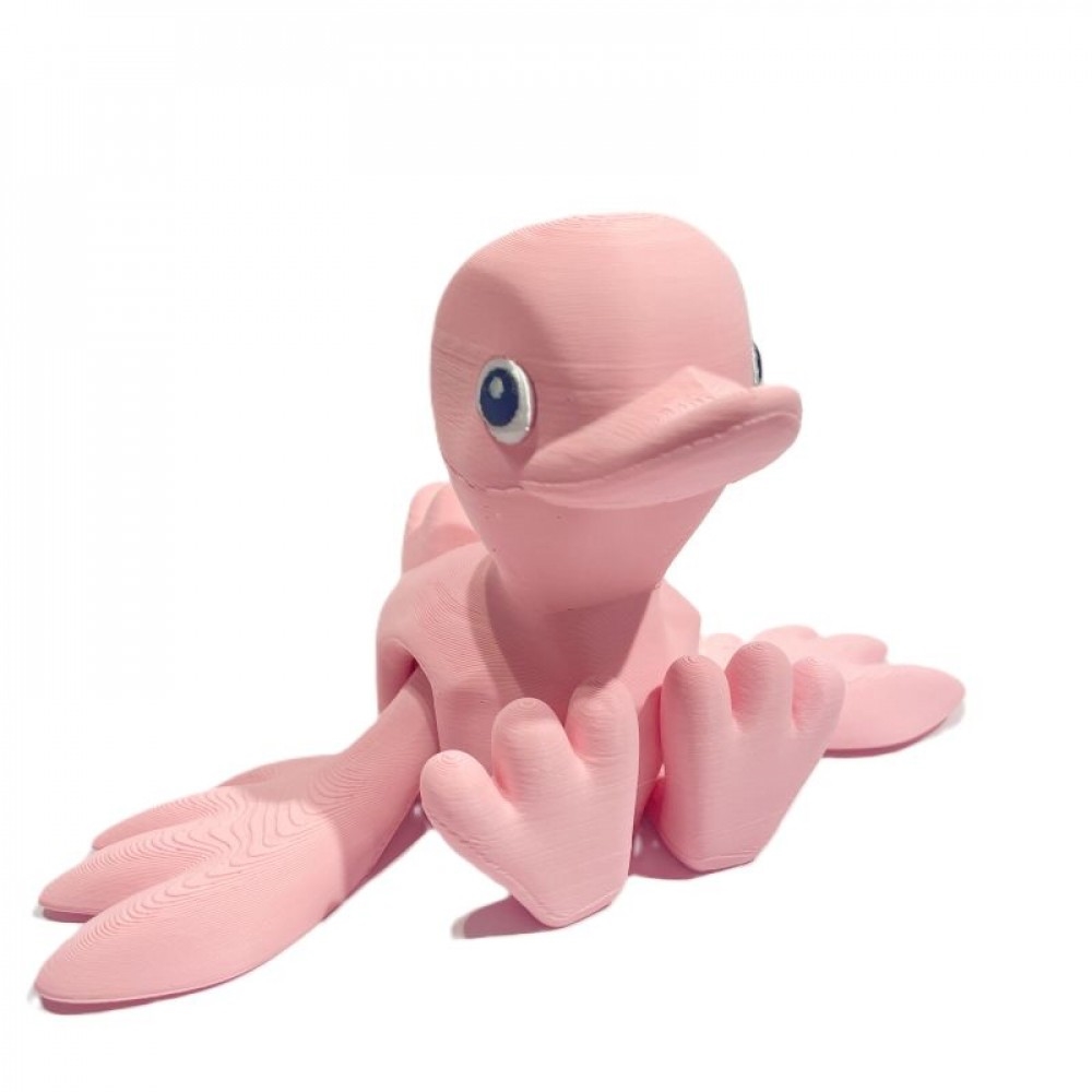 SC-105.75.742 3D Printed Silly Pink Duckling Figurine
