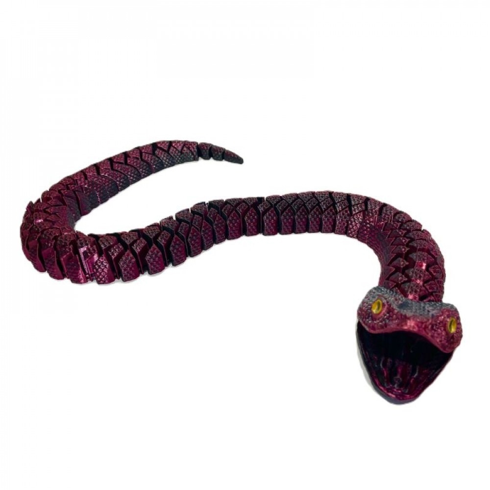 SC-105.70.884 3D Printed Reddish Black Bush Viper Figurine