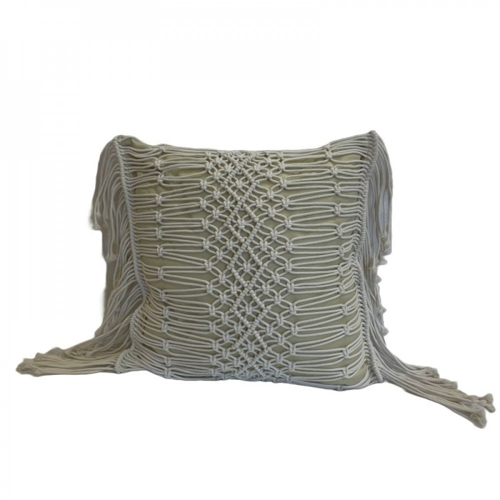 SC-106.58.456 Macrame With Fringes Pillow