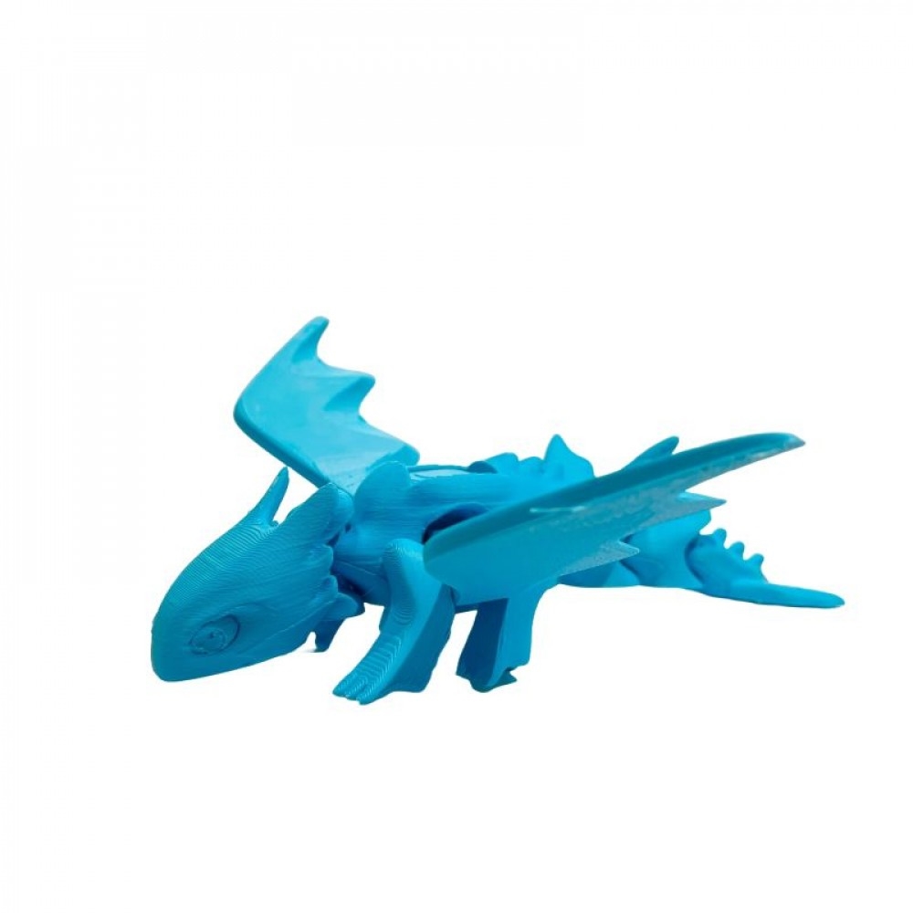 SC-105.75.762 3D Printed Sky Blue Winged Dragon Figurine
