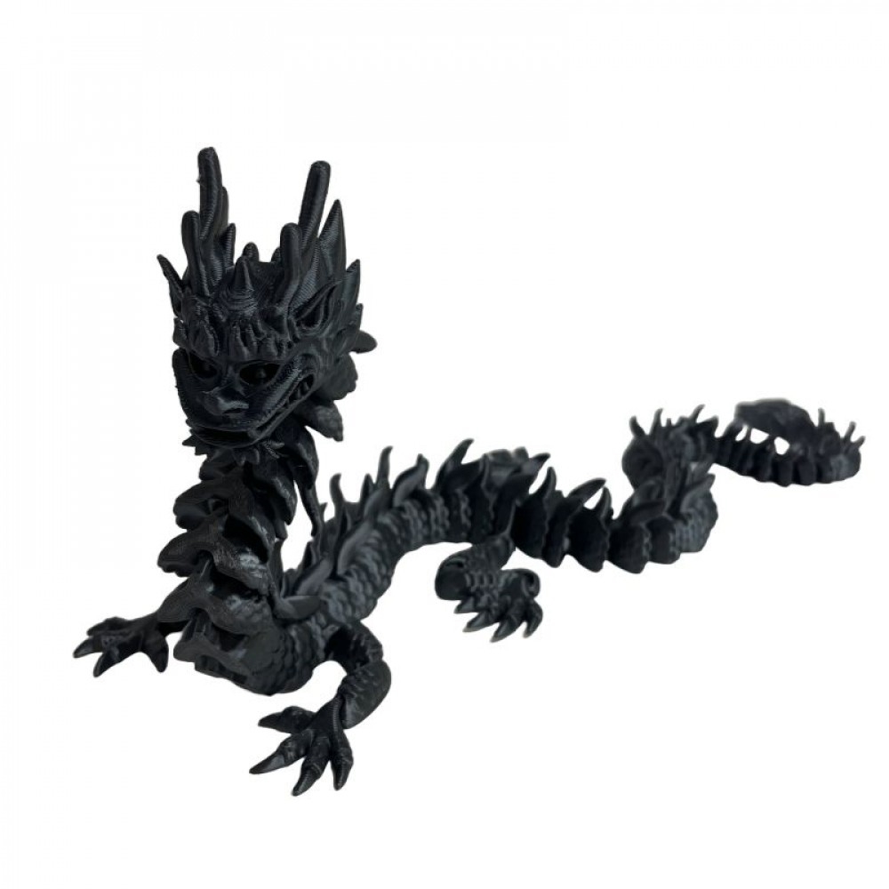 SC-105.43.409 Black Imperial Dragon 3D Printed Figurine