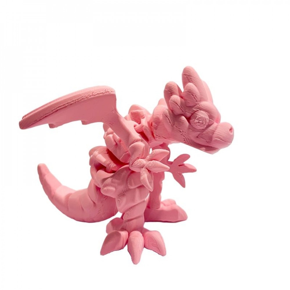 SC-105.75.753 3D Printed Pink Winged Dragon Figurine
