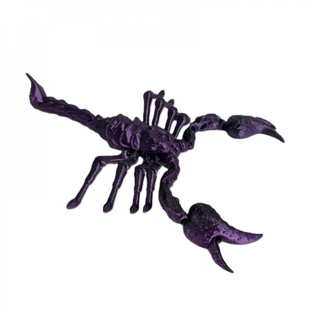 SC-105.89.920 3D Printed Purplish Black Scorpion Figurine
