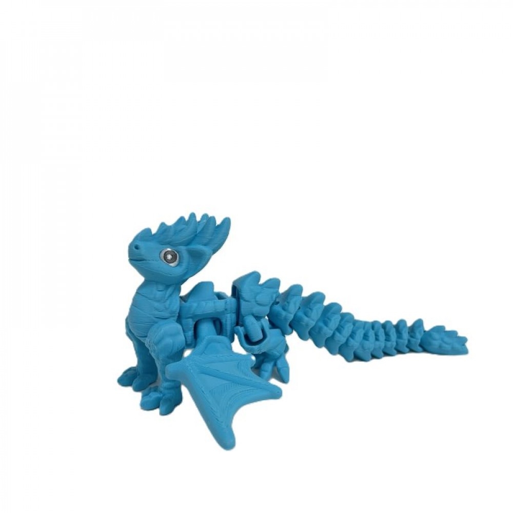 SC-105.75.737 3D Printed Blue Flexi Dragon Legend Figurine