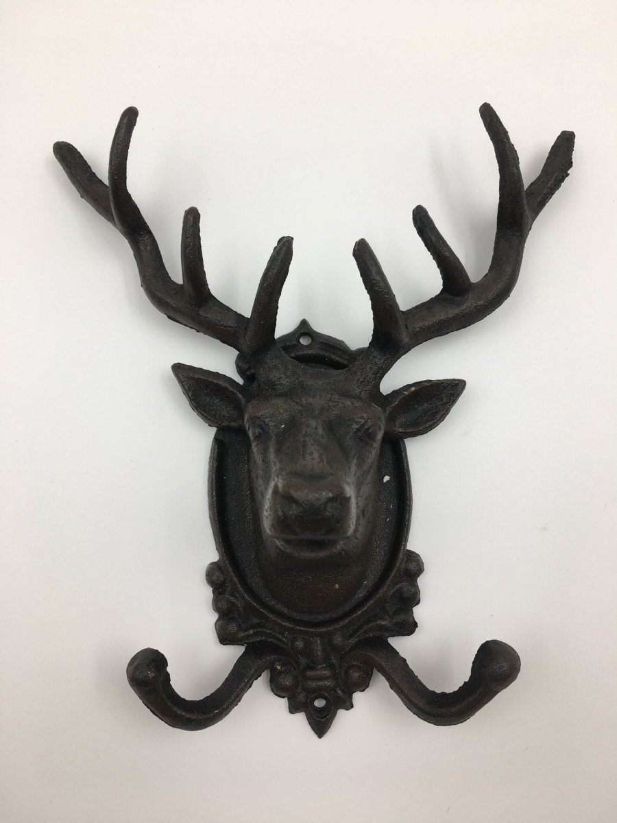 IV-W14-CM038-AB Moose Head Wall Hook