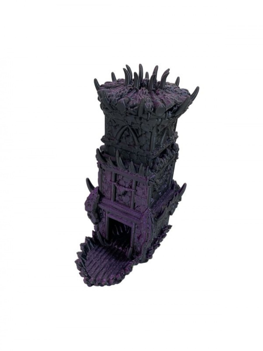 SC-105.67.586 3D Printed Purple Orc Dice Tower Figurine
