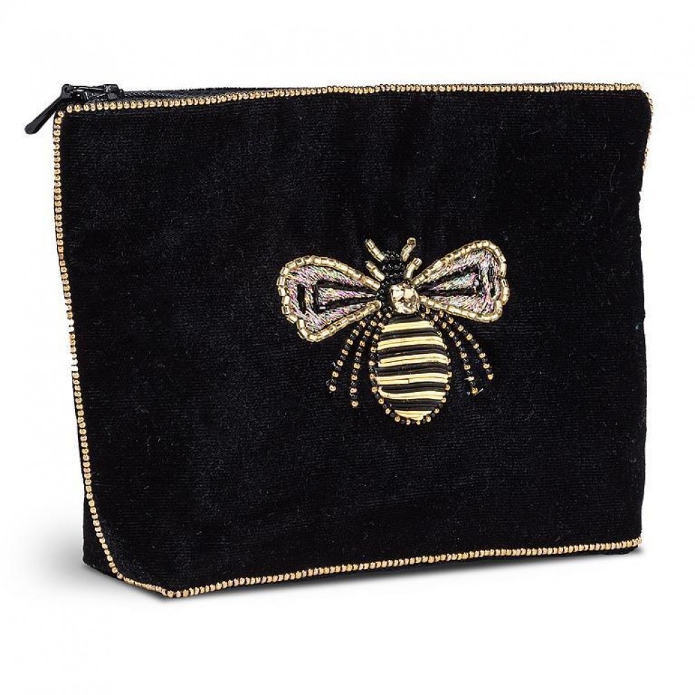 Picture of MDR Trading Inc. AB-90-ROYALE-02-BEE Velvet With Beaded 3D Bee Pouch