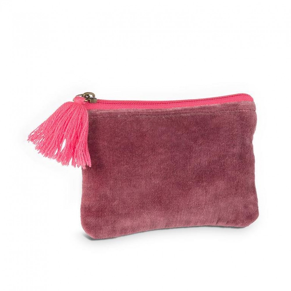 Picture of MDR Trading Inc. AB-52-CHELSEA-01-SM Pink Velvet With Tassel Pouch
