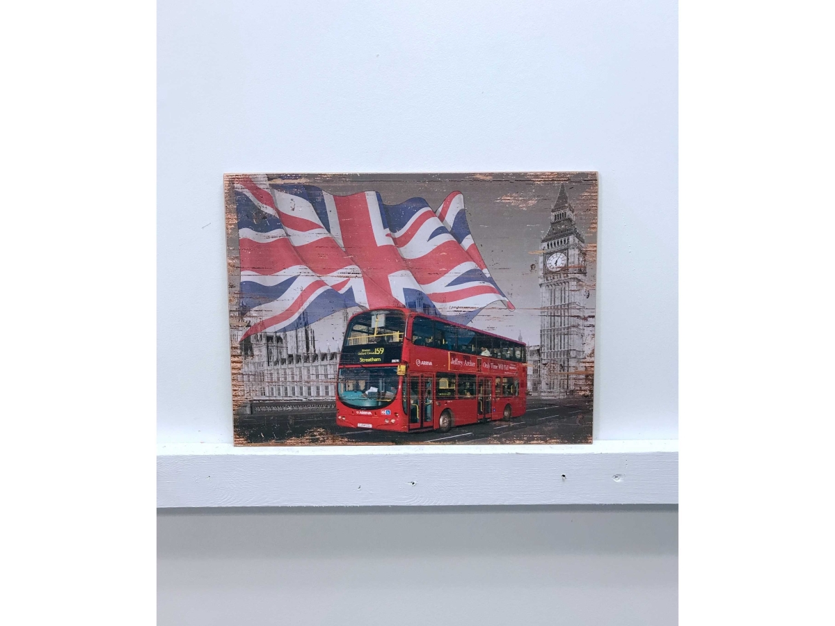 London City Wooden Sign Wall Decor
