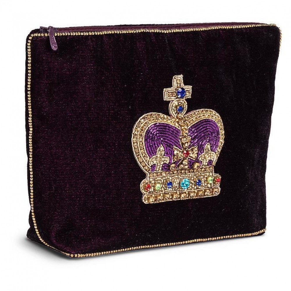 Picture of MDR Trading Inc. AB-90-ROYALE-02-CROWN Velvet With 3D Beaded Crown Pouch