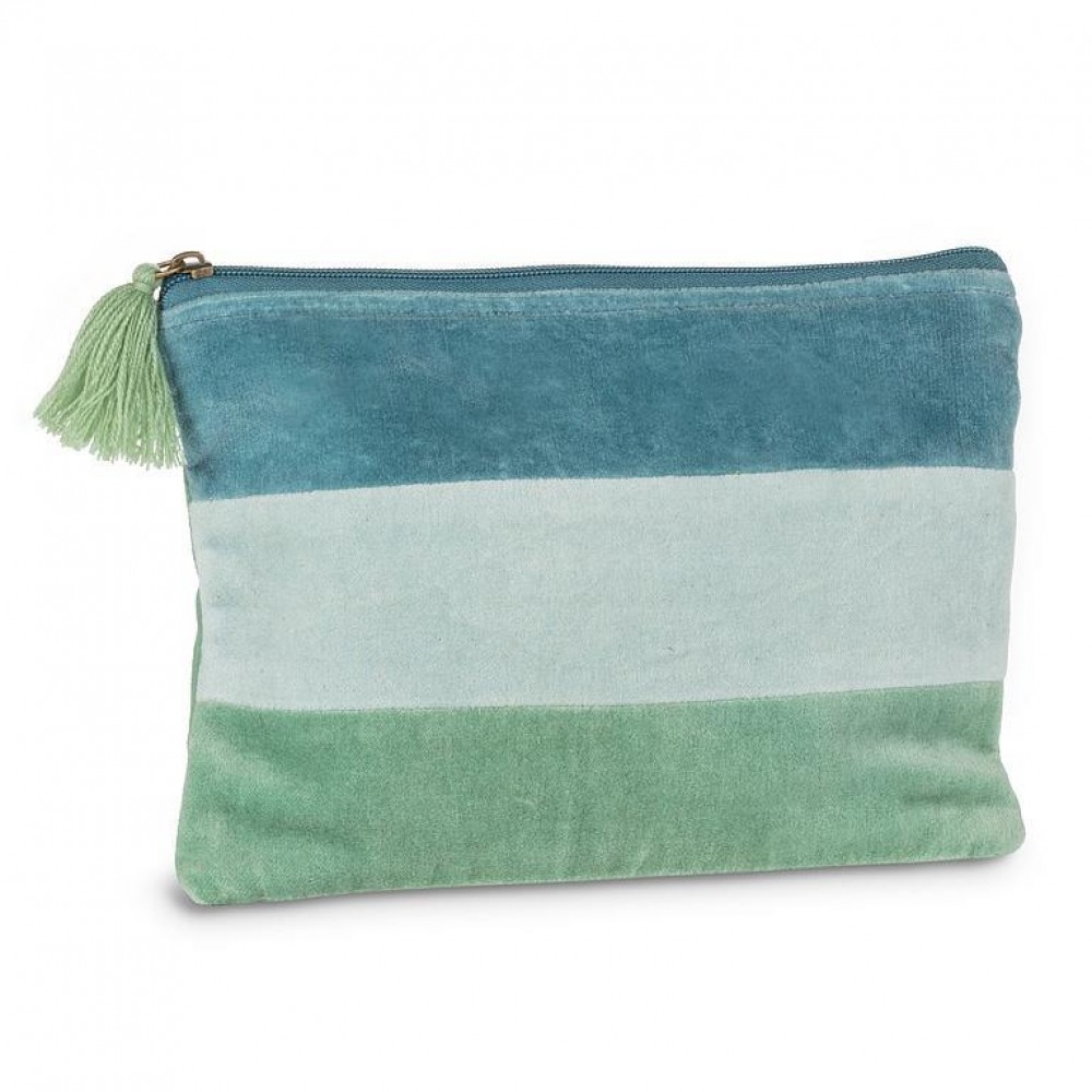 Picture of MDR Trading Inc. AB-52-CHELSEA-02-LG Horizontal Stripes Velvet With Tassel Pouch