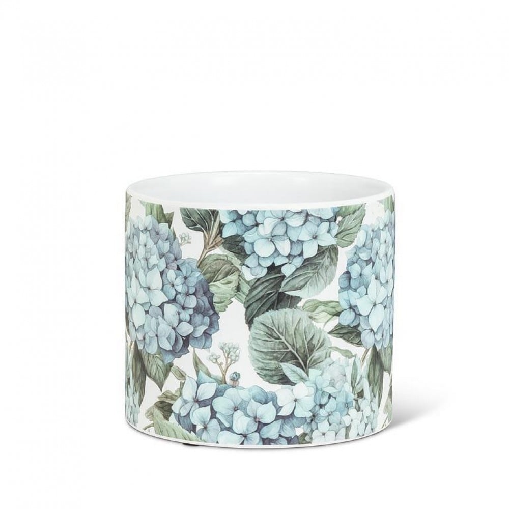 AB-27-PL-HYD-SM Hydrangeas Print Planter