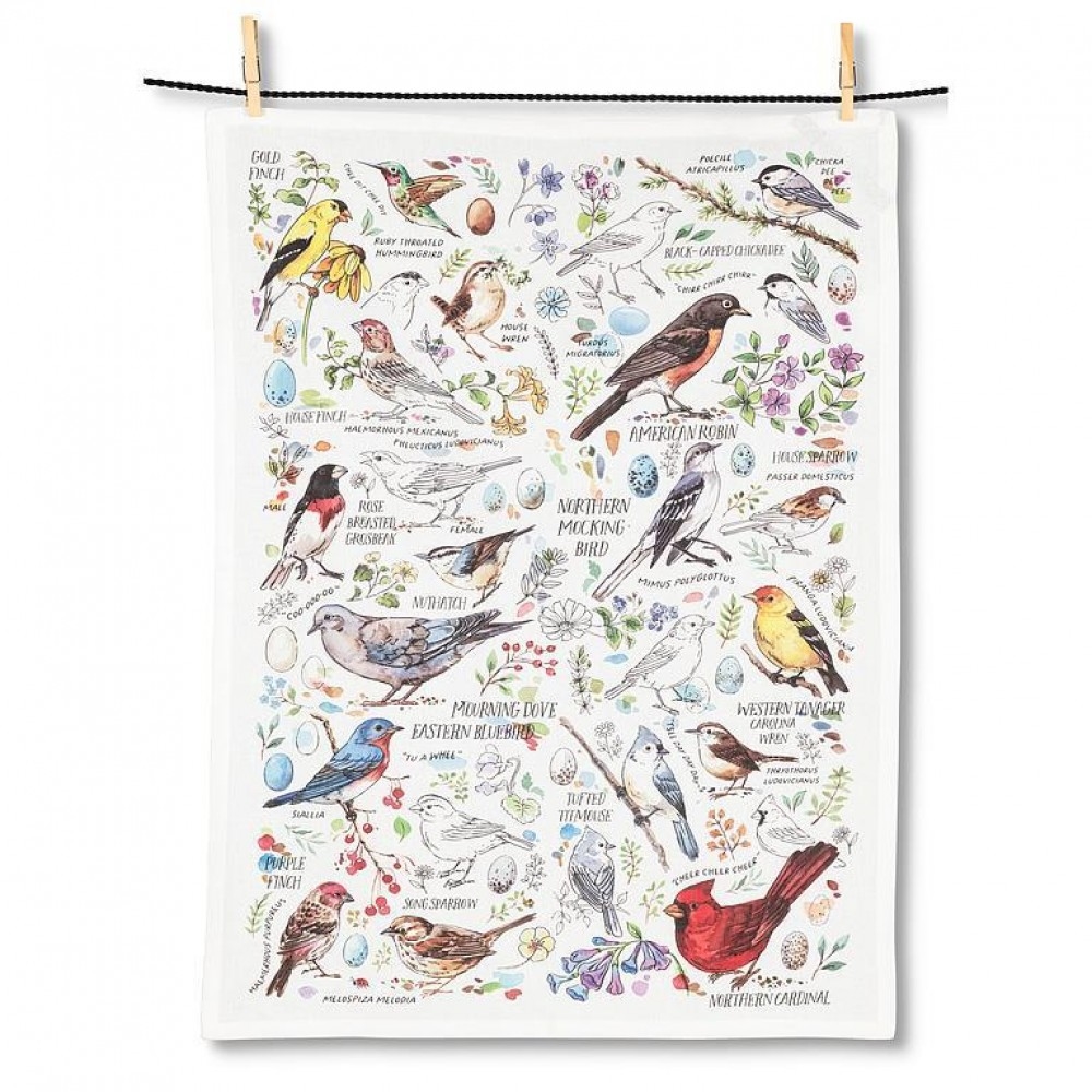 Picture of MDR Trading Inc. AB-56-KT-JM-06 Bird Medley Kitchen Tea Towel