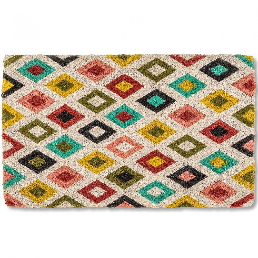 AB-35-FWD-GE-982 Colourful Diamonds Doormat