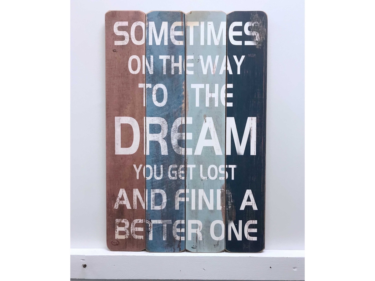 IV-W14-G139 Dream Wooden Sign Wall Decor