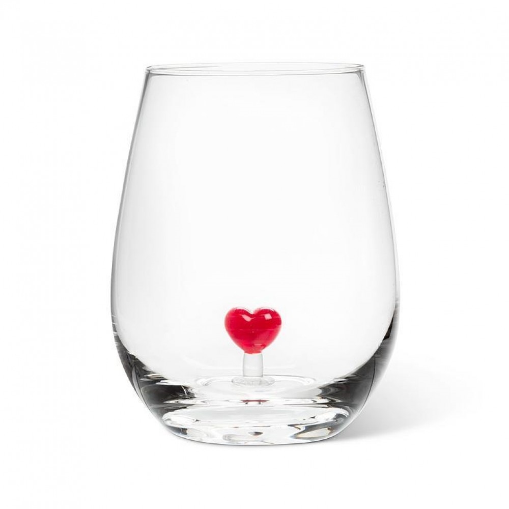 AB-27-VINO-204 Heart Stemless Wine Glass