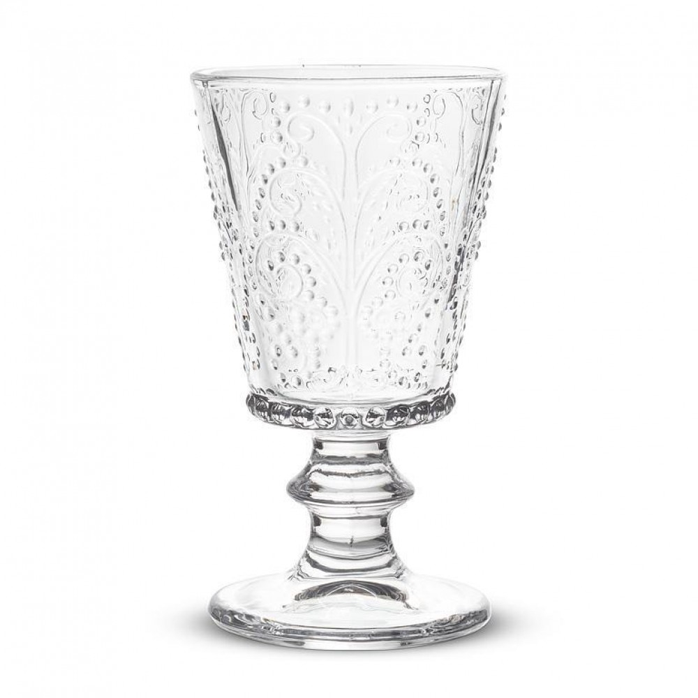 Picture of MDR Trading Inc. AB-27-CHARLOTTE-GOB_Q01 Lacework Pattern Stemmed Wine Goblet Glass