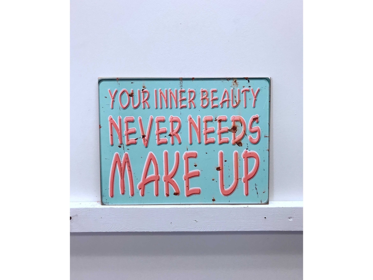 IV-W14-G152 Inner Beauty Wooden Sign Wall Decor