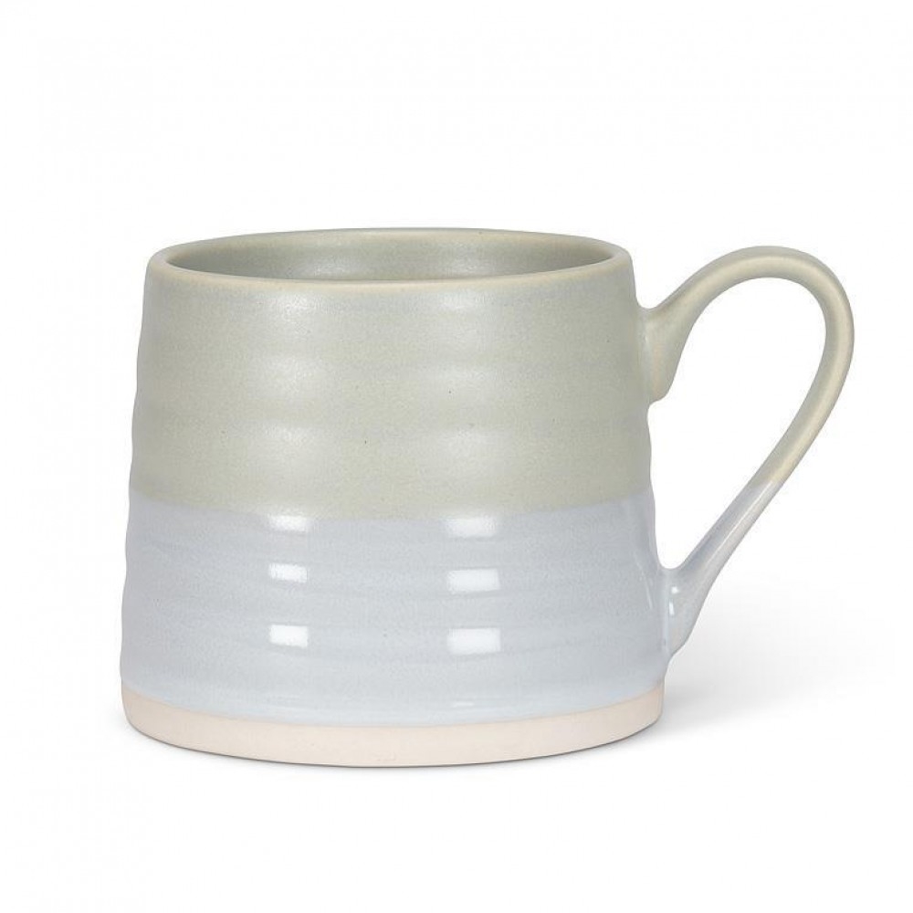 Picture of MDR Trading Inc. AB-27-RIPPLE-SAGE Sage Green Ridged Mug