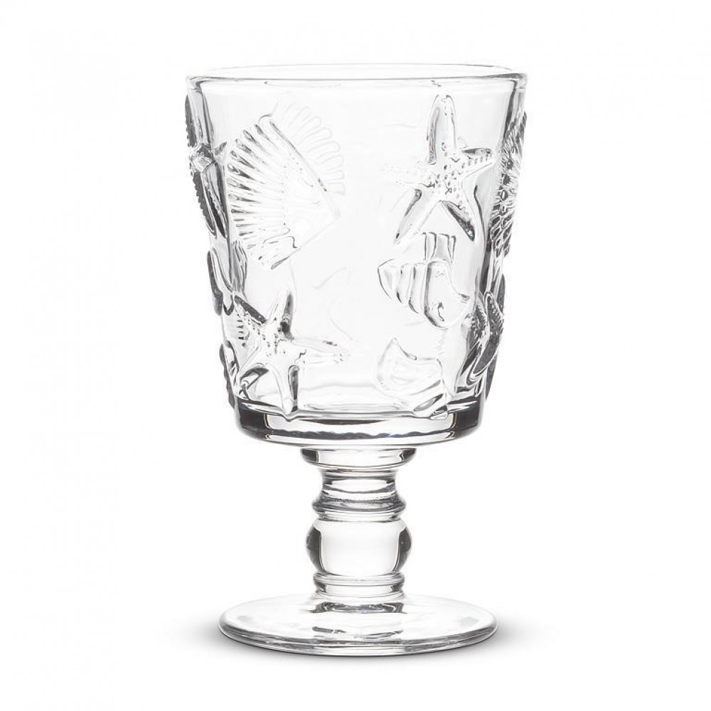 Picture of MDR Trading Inc. AB-27-NAUTILUS-GOB_Q01 Shells & Starfish Stemmed Wine Glass
