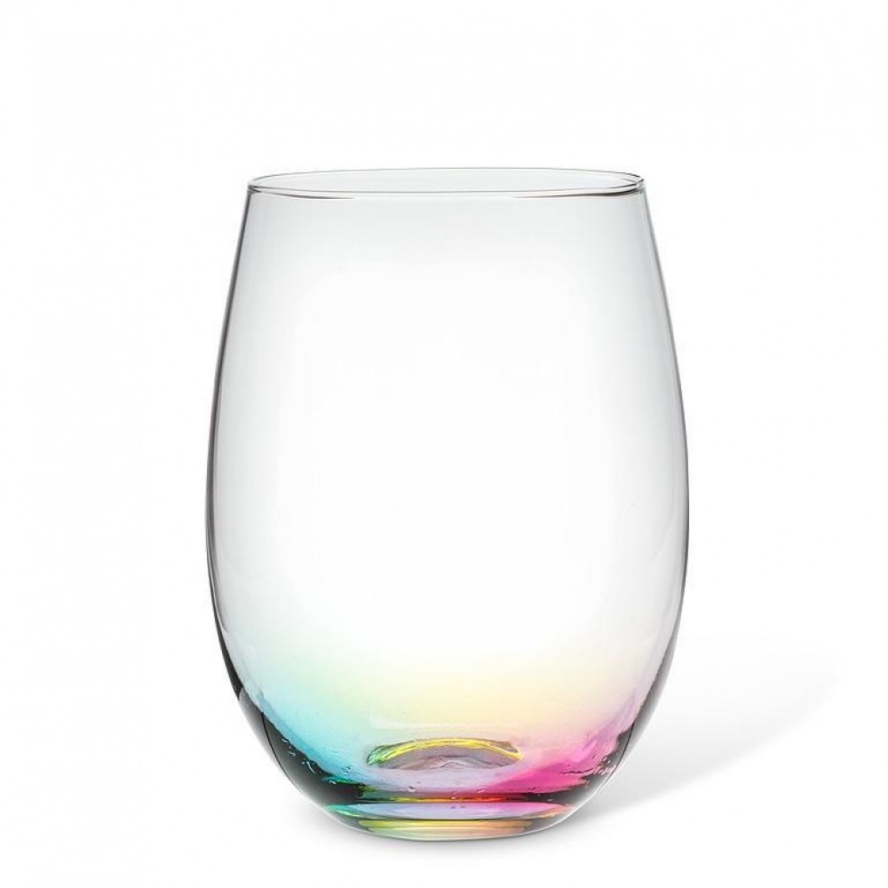 Picture of MDR Trading Inc. AB-27-RAINBOW-SG Rainbow Hued Stemless Wine Glass