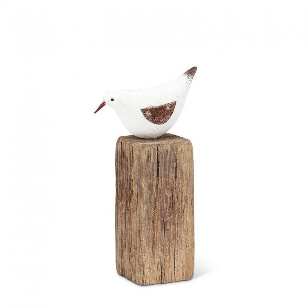 AB-27-SHORELINE-189_Q01 Small Sea Bird On Post Figurine