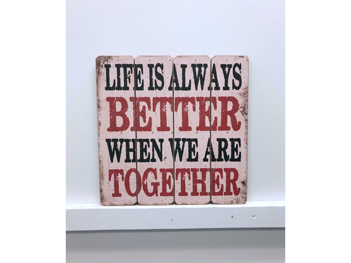 IV-W14-G84 Life Wooden Sign Wall Decor
