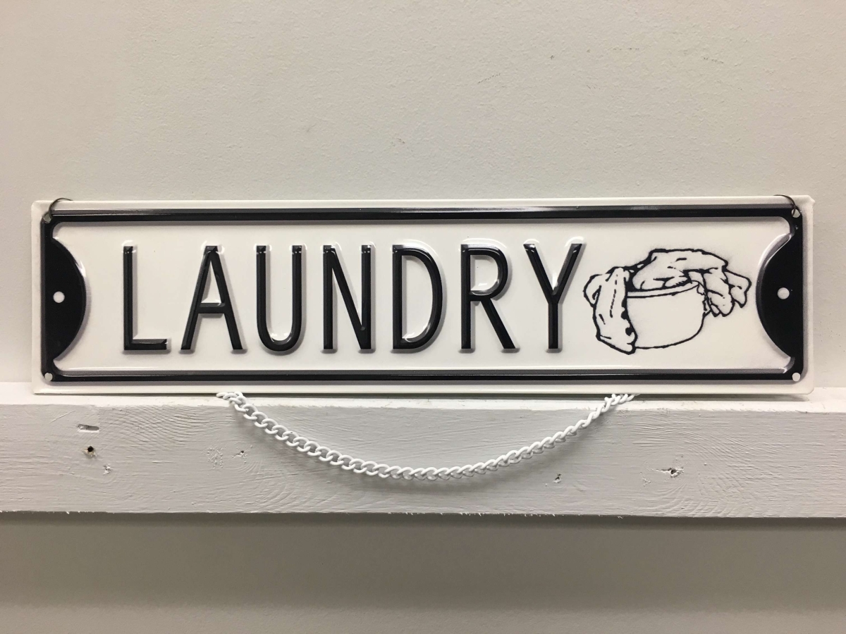 IV-W14-GT019 Laundry Vintage Metal Wall Decor