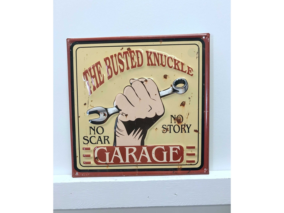 IV-W14-GT044 Garage Vintage Metal Wall Decor