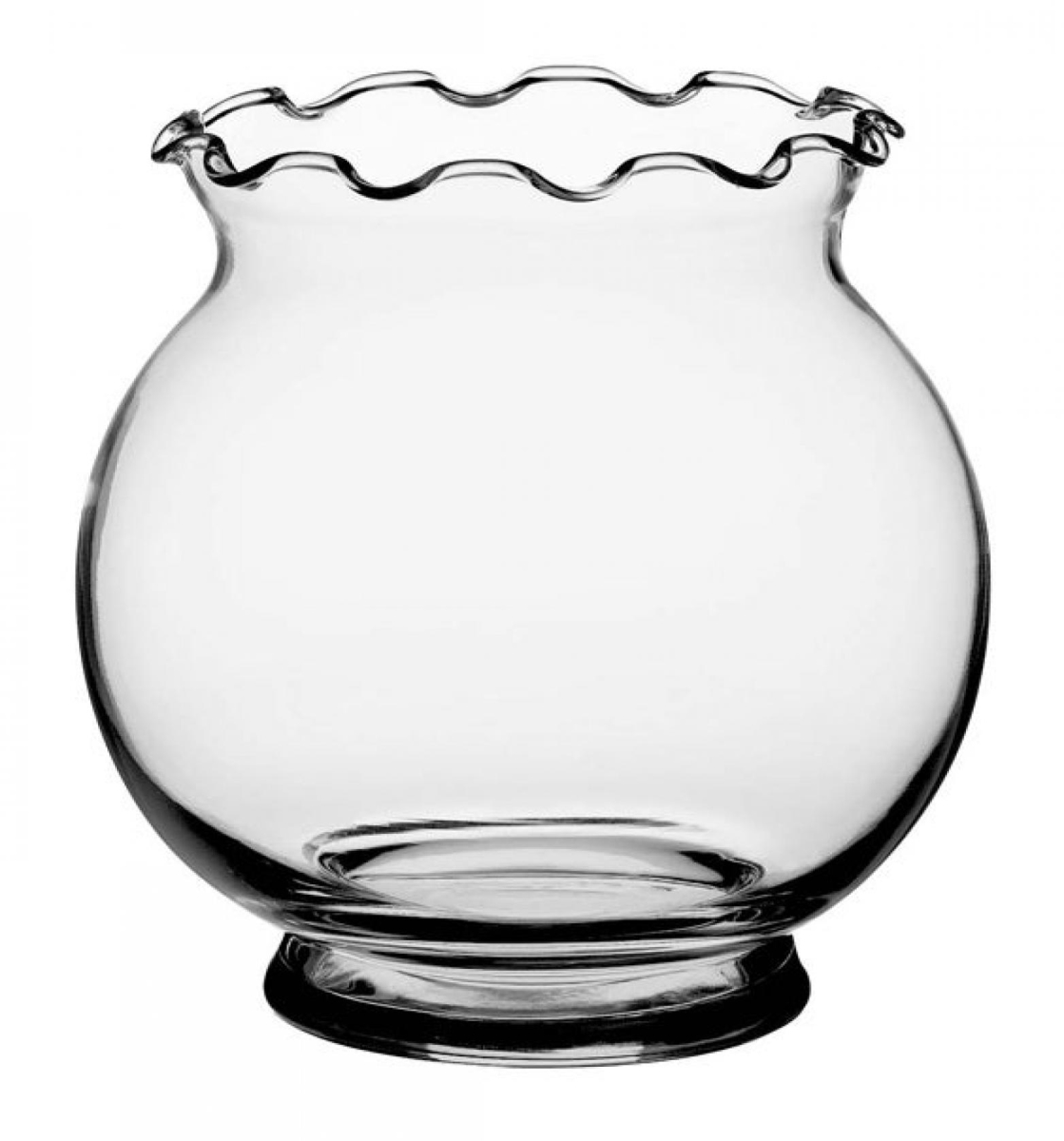 Picture of MDR Trading Inc. AI-N4055_Q01 5.5'H Fluted Top Glass Ivy Bowl