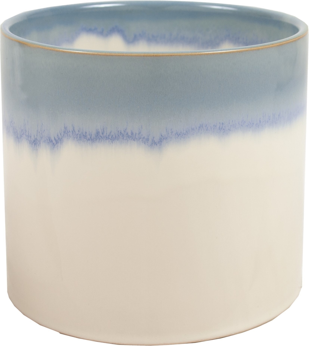 6'Pot Size Reykjavik Blue Reactive Glaze Ceramic Planter