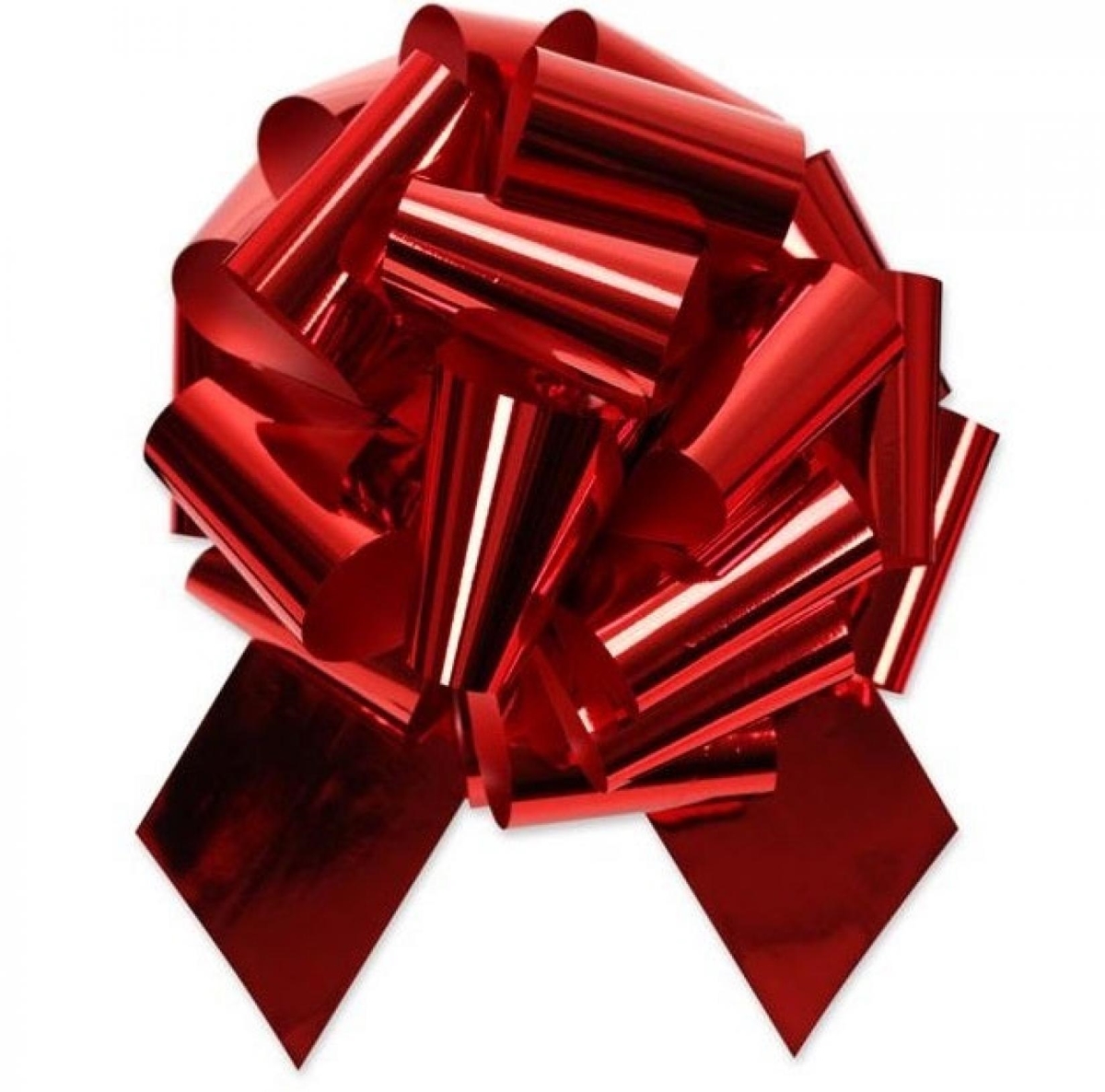 AI-FBM913_Q01 50Pcs- 5'D Pullbow Metallic Red Ribbon