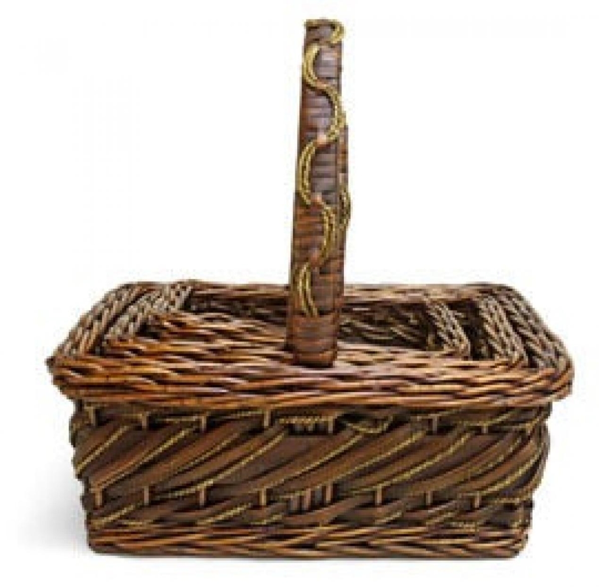 AI-4172BALI Set Of 3 Bali Brown Willow Baskets