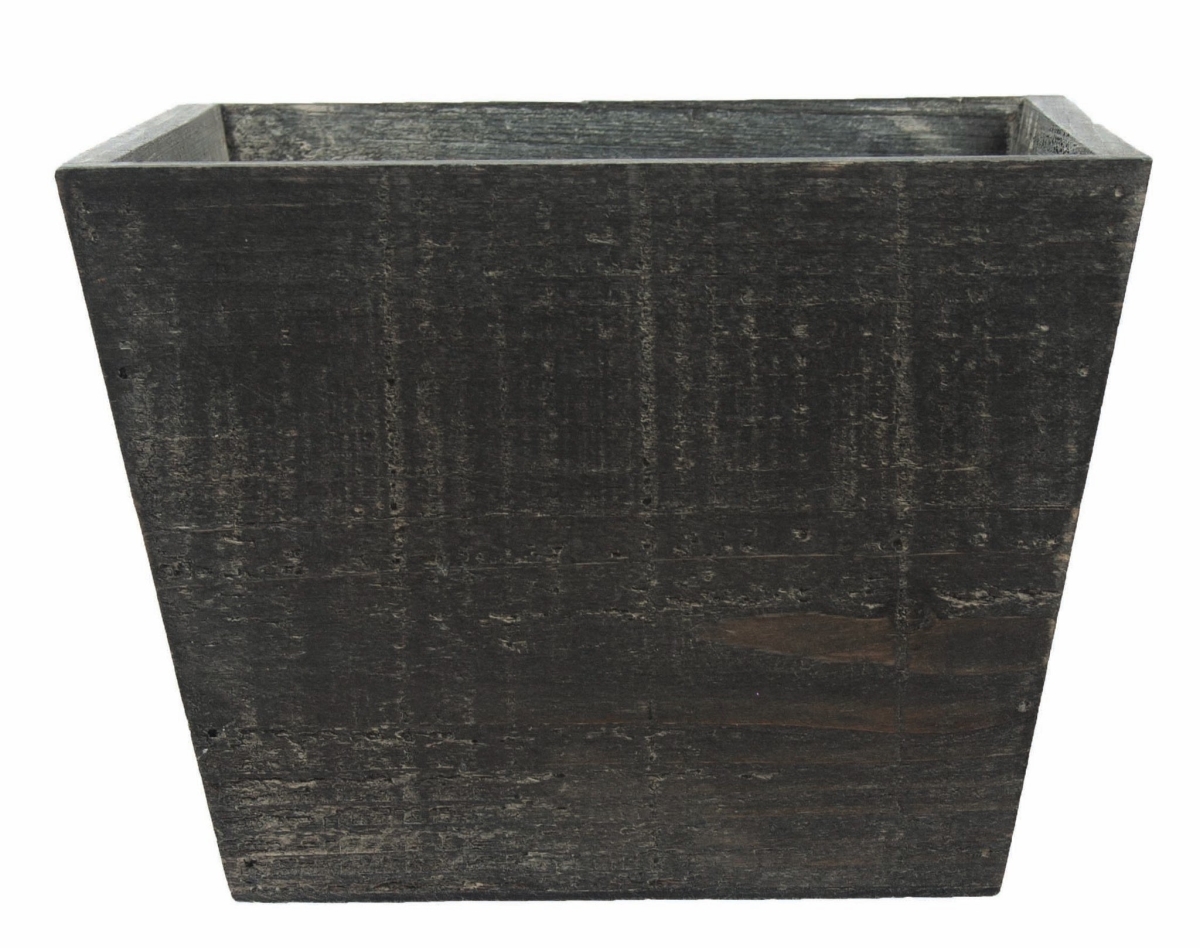 AI-3511BW_Q01 Blackwashed Wooden Planter