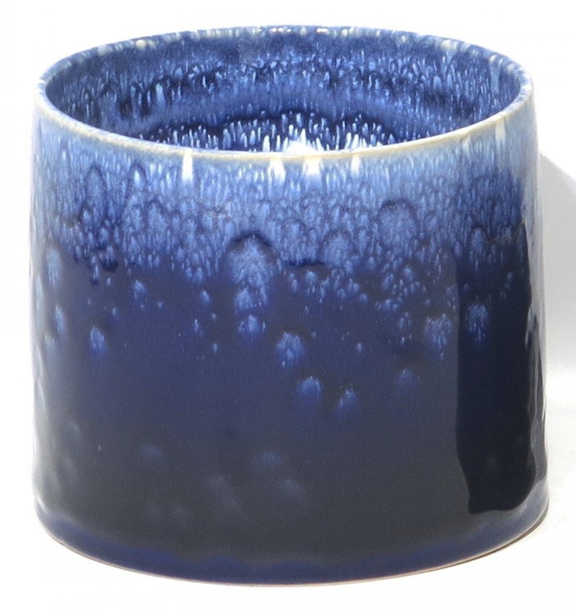 AI-CE10-160_Q01 6' Pot Size Marine Blue Reactive Glaze Ceramic Planter
