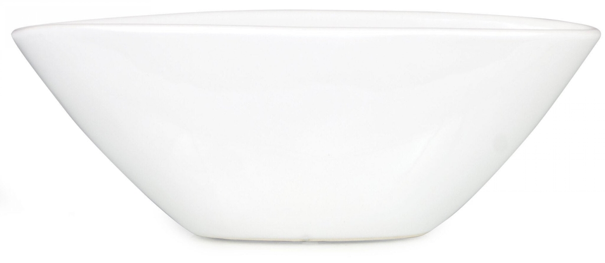 Picture of MDR Trading Inc. AI-CE55WH_Q01 Glazed White Boat Shaped Bowl
