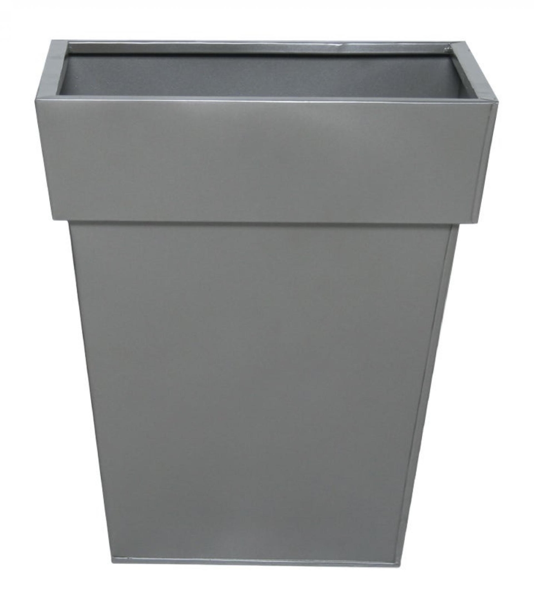 AI-GA3550MDG_Q01 Metallic Titanium Color Square Metal Planter
