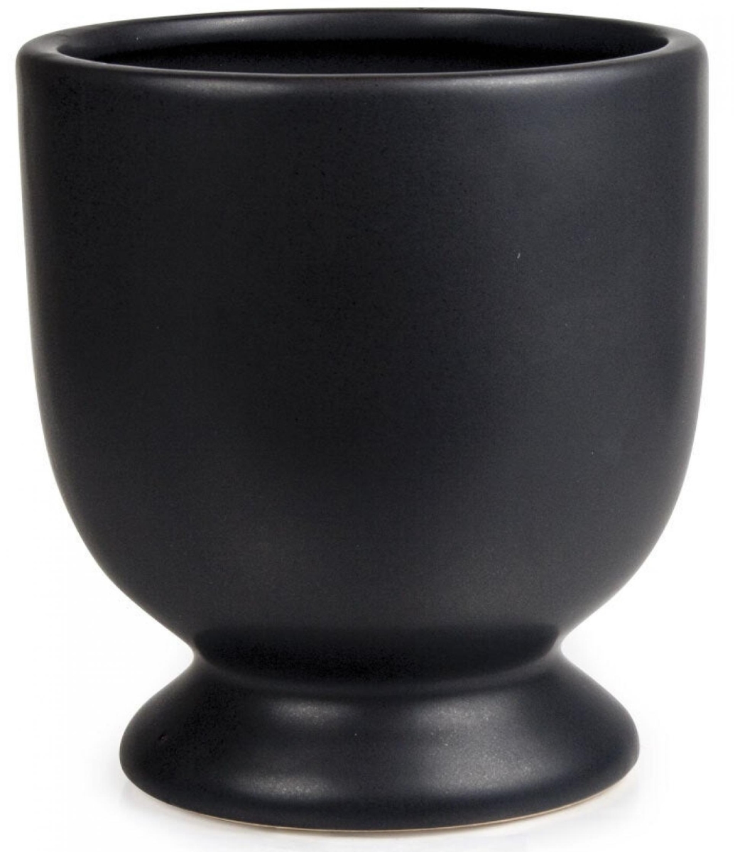 AI-CE04B_Q01 Matte Black Pedestal Planter