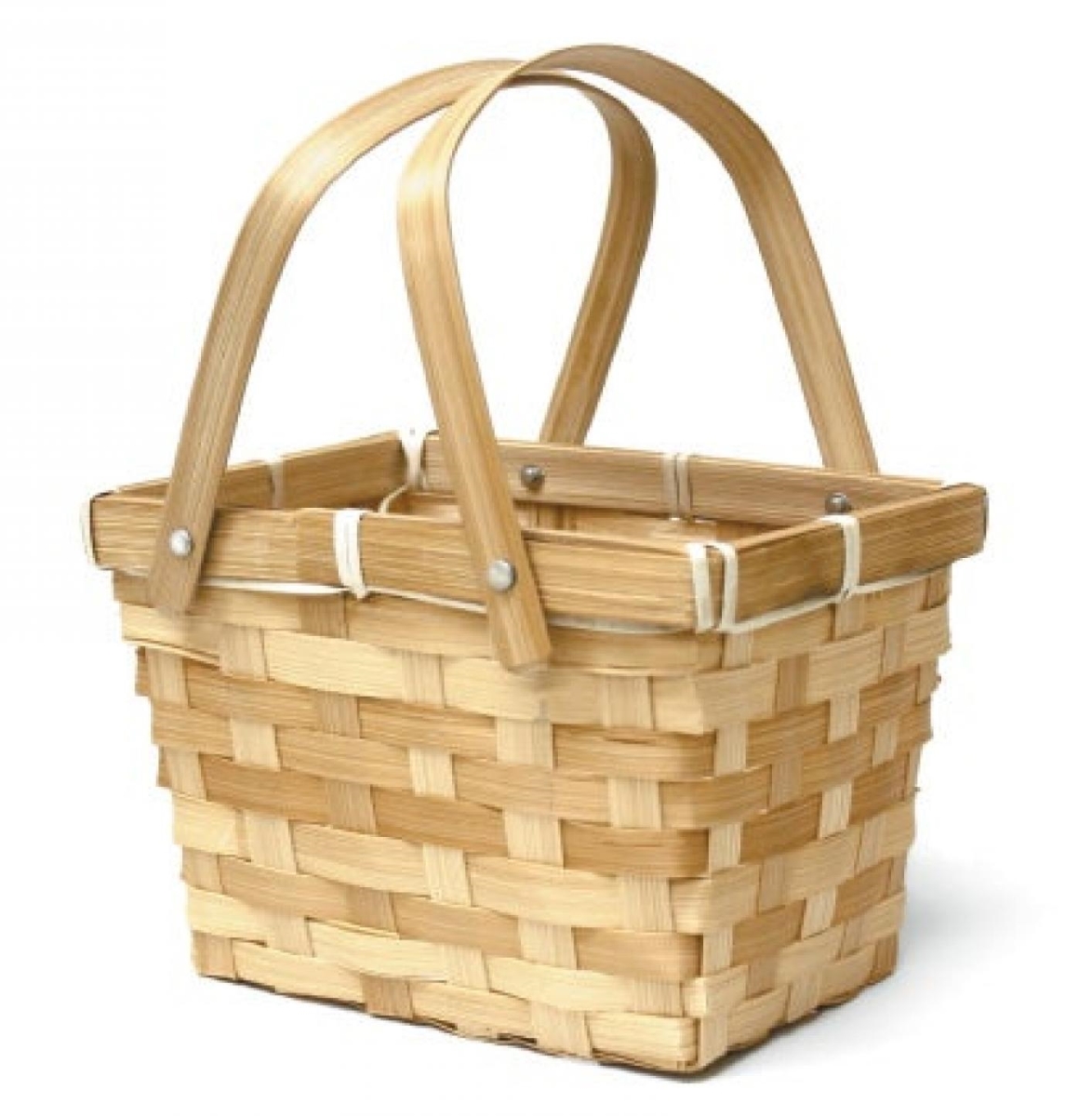 AI-4612_Q01 Woven Bambo Handled Basket