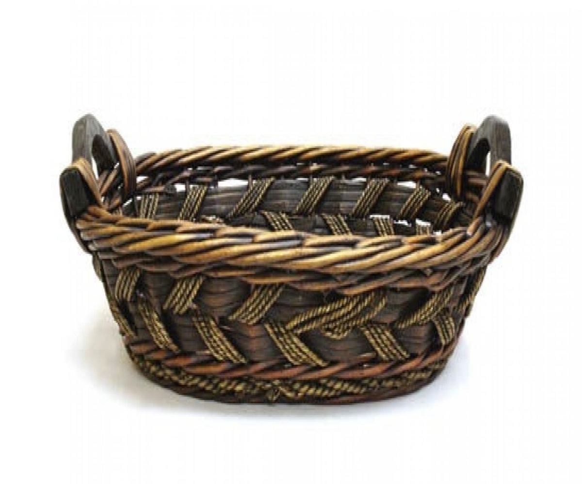 AI-5277MAH_Q01 6'H Oval Mahogany Willow Basket