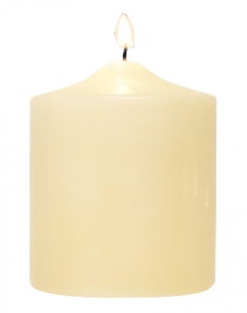 AI-C203-57_Q01 Ivory Pillar Candle