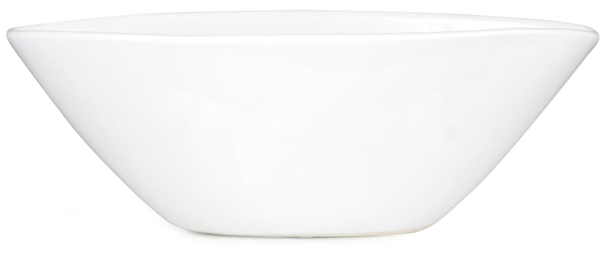Picture of MDR Trading Inc. AI-CE59WH_Q01 4.9'H Glazed White Boat Shaped Bowl