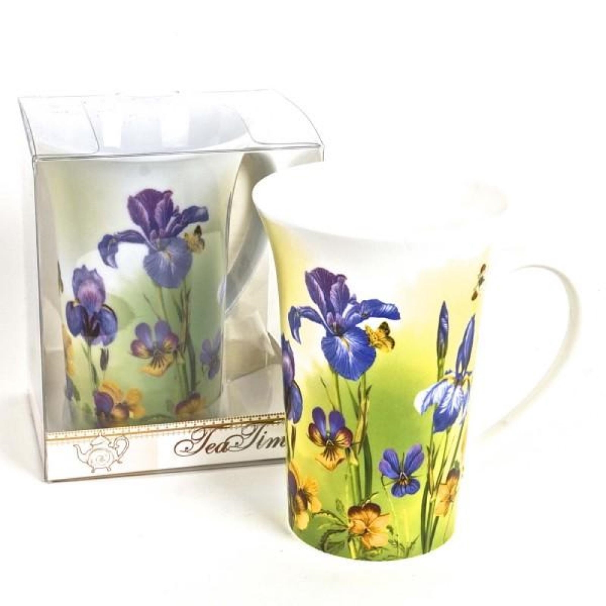 Picture of MDR Trading Inc. FP-FMUG-R096_Q01 Porcelain Irises Mug