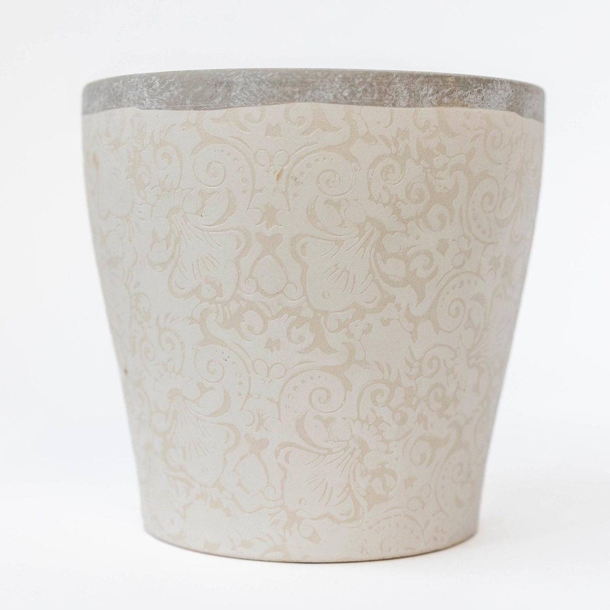 FP-ECX-118-L_Q01 Intricate Floral Patterned Planter