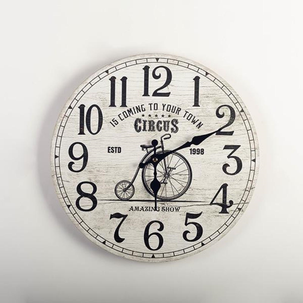 FP-MIN-290_Q01 Circus- With Text Wall Clock